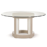 Axiom Linear Grey/Linear White Round 54" Dining Table - Ornate Home