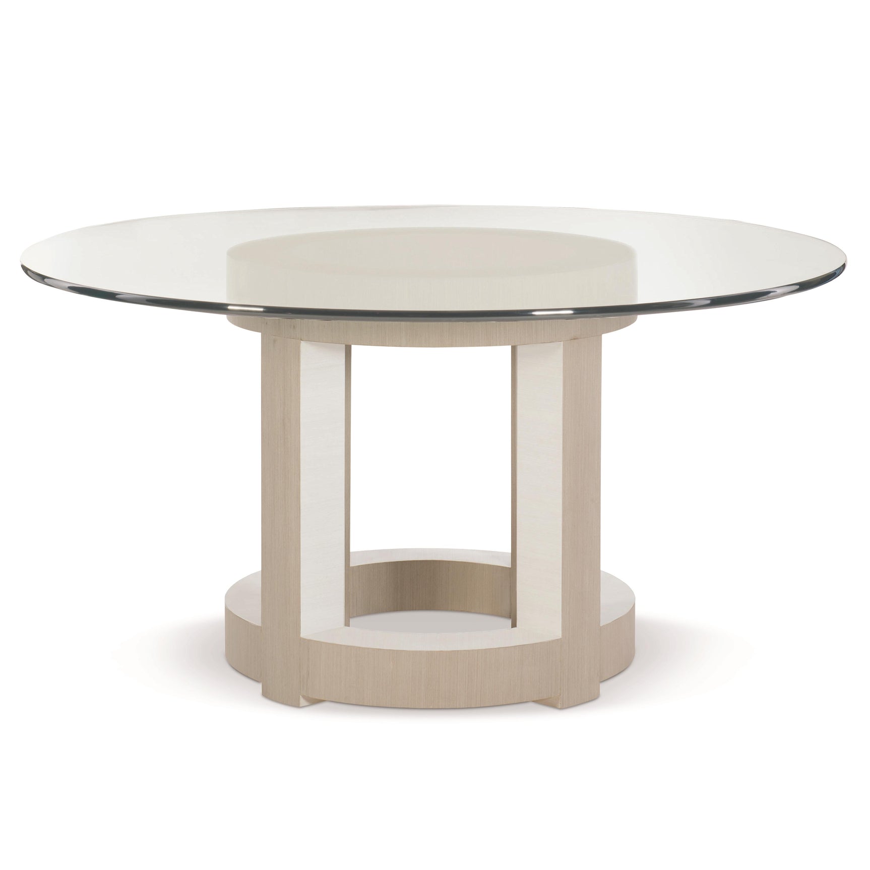 Axiom Linear Grey/Linear White Round 54" Dining Table - Ornate Home