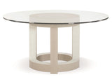 Axiom Linear Grey/Linear White Round 60" Dining Table - Ornate Home