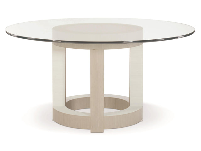 Axiom Linear Grey/Linear White Round 60" Dining Table - Ornate Home