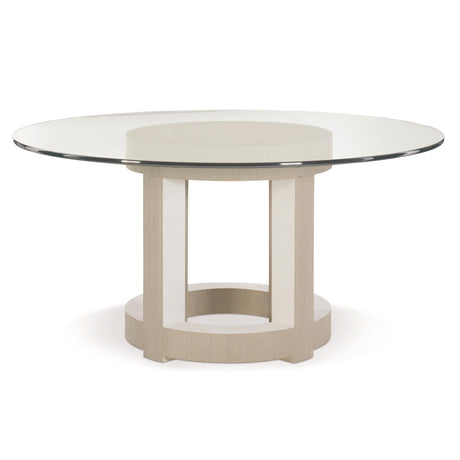 Axiom Linear Grey/Linear White Round 60" Dining Table - Ornate Home