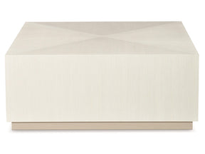 Axiom Linear Grey/Linear White Square Cocktail Table - Ornate Home