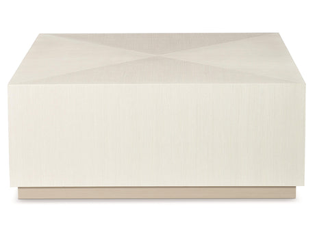 Axiom Linear Grey/Linear White Square Cocktail Table - Ornate Home