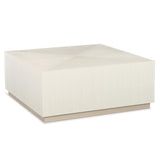 Axiom Linear Grey/Linear White Square Cocktail Table - Ornate Home