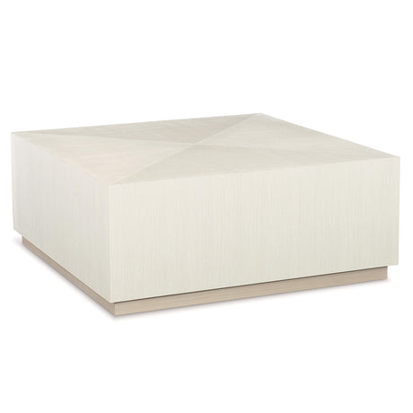 Axiom Linear Grey/Linear White Square Cocktail Table - Ornate Home