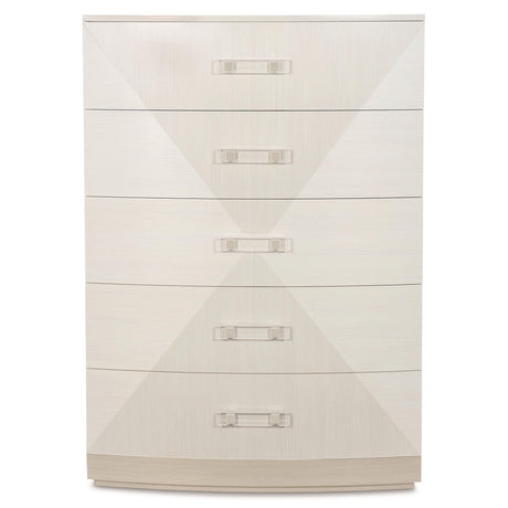 Axiom Linear Grey/Linear White Tall Drawer Chest - Ornate Home