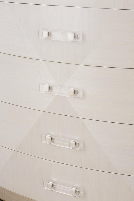 Axiom Linear Grey/Linear White Tall Drawer Chest - Ornate Home