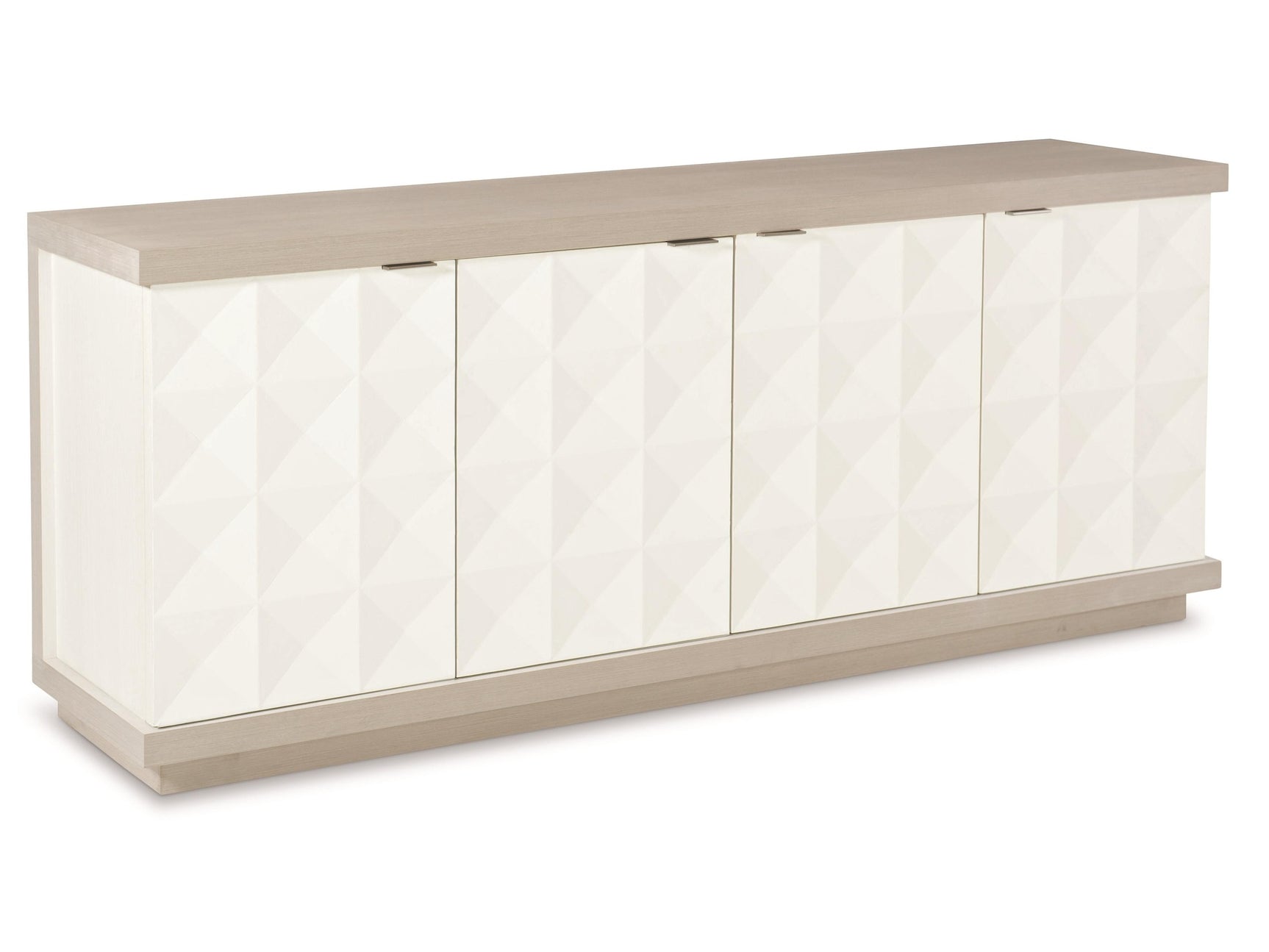 Axiom Linear Grey/Linear White/White Linen Buffet - Ornate Home