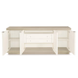 Axiom Linear Grey/Linear White/White Linen Buffet - Ornate Home