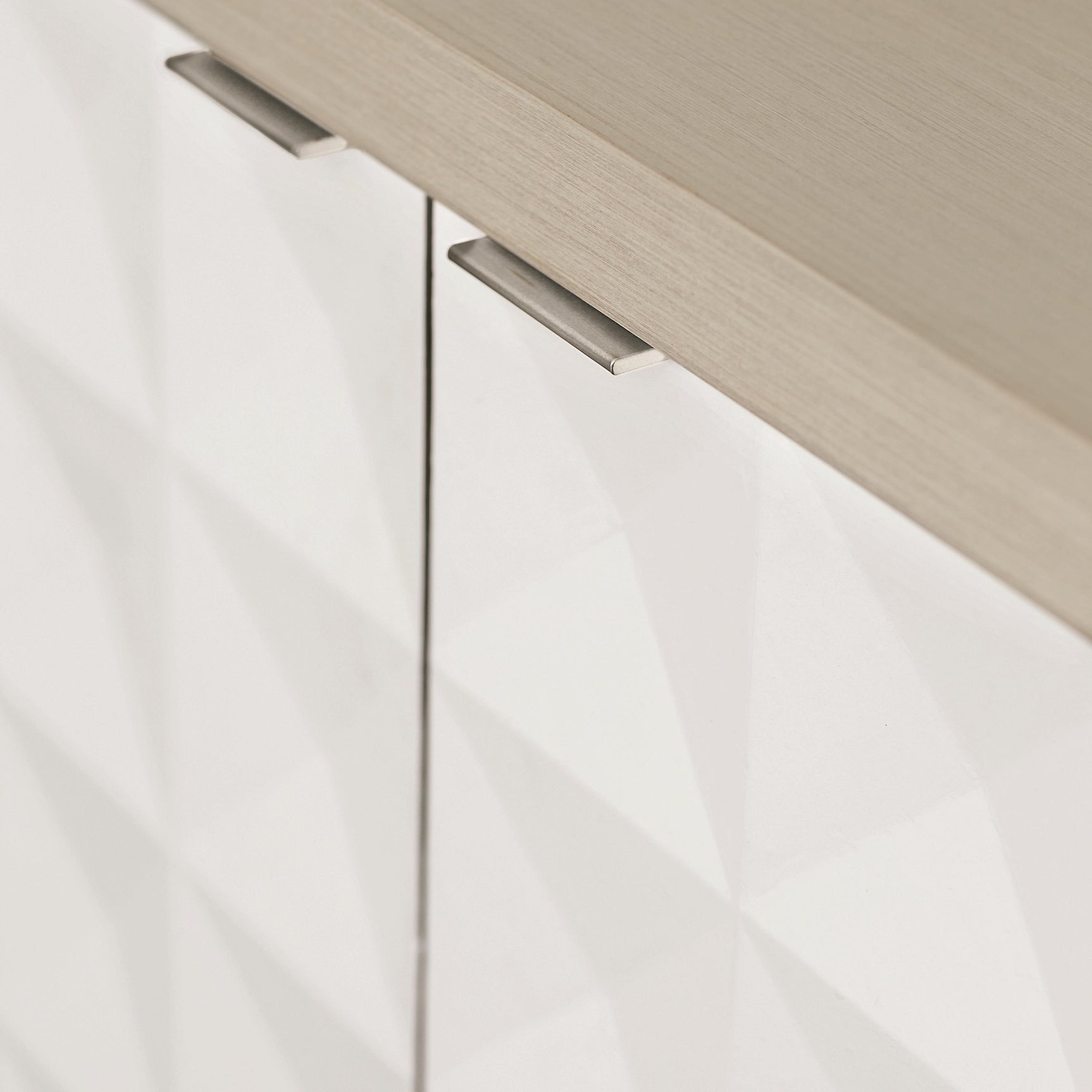 Axiom Linear Grey/Linear White/White Linen Buffet - Ornate Home