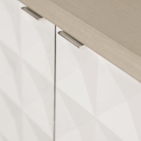 Axiom Linear Grey/Linear White/White Linen Buffet - Ornate Home