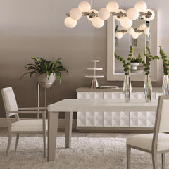 Axiom Linear Grey/Linear White/White Linen Buffet - Ornate Home