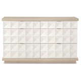 Axiom Linear Grey/Linear White/White Linen Dresser - Ornate Home