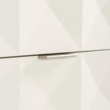 Axiom Linear Grey/Linear White/White Linen Nightstand - Ornate Home