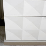 Axiom Linear Grey/Linear White/White Linen Nightstand - Ornate Home