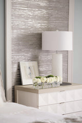Axiom Linear Grey/Linear White/White Linen Nightstand - Ornate Home