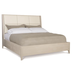 Axiom Linear Grey Queen Panel Bed - Ornate Home