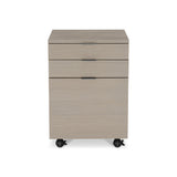 Axiom Linear Grey Three Drawer File Cabinet - Ornate Home