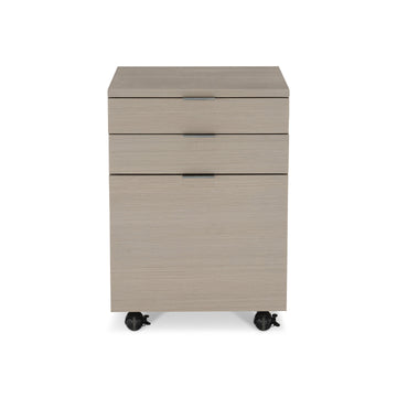 Axiom Linear Grey Three Drawer File Cabinet - Ornate Home