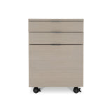 Axiom Linear Grey Three Drawer File Cabinet - Ornate Home