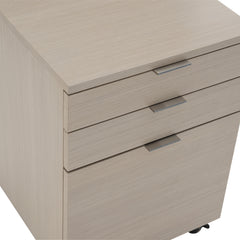 Axiom Linear Grey Three Drawer File Cabinet - Ornate Home