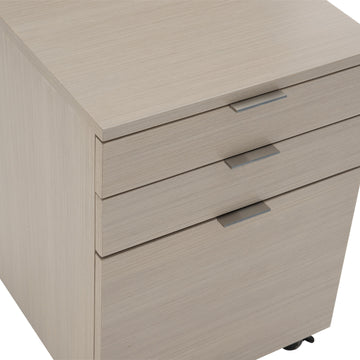 Axiom Linear Grey Three Drawer File Cabinet - Ornate Home
