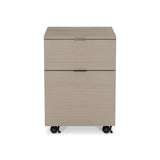 Axiom Linear Grey Two Drawer File Cabinet - Ornate Home