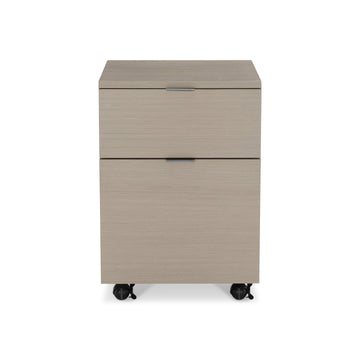Axiom Linear Grey Two Drawer File Cabinet - Ornate Home