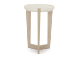 Axiom Linear Grey/White Linen Accent Table - Ornate Home