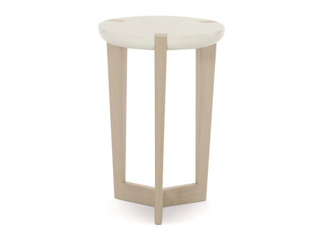 Axiom Linear Grey/White Linen Accent Table - Ornate Home