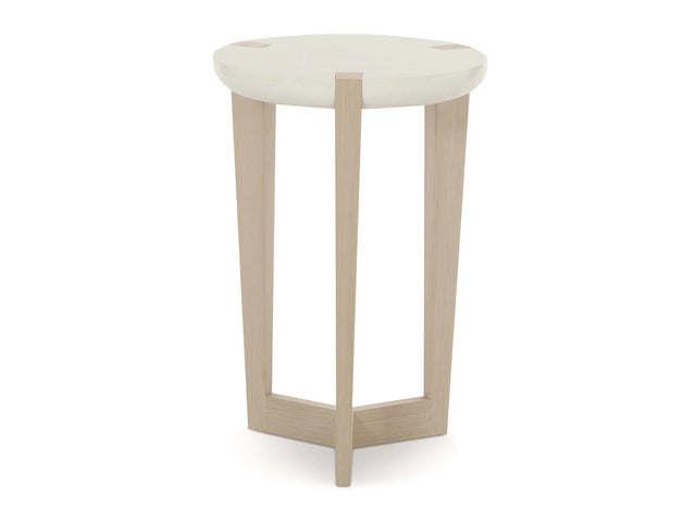 Axiom Linear Grey/White Linen Accent Table - Ornate Home