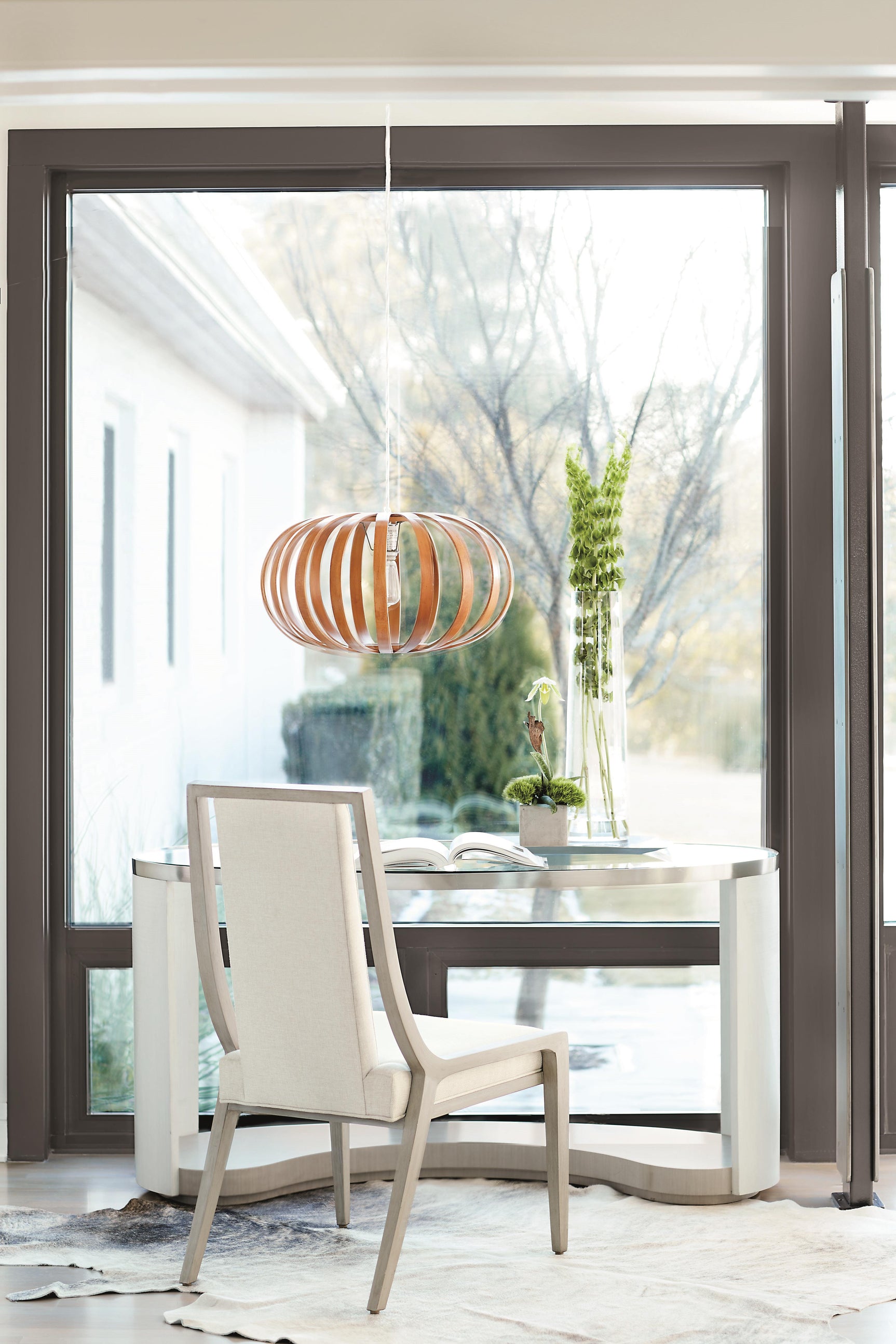 Axiom Linear GreyWhite/Cream Chair - Ornate Home