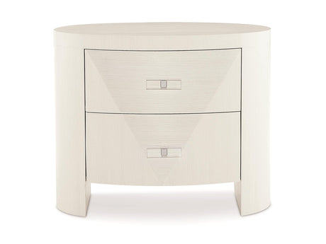Axiom Linear White Nightstand - Ornate Home