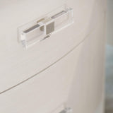Axiom Linear White Nightstand - Ornate Home