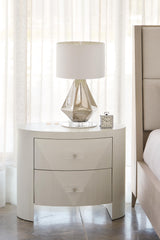 Axiom Linear White Nightstand - Ornate Home