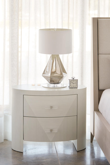 Axiom Linear White Nightstand - Ornate Home
