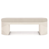 Axiom Linear White/White/Cream Bench - Ornate Home