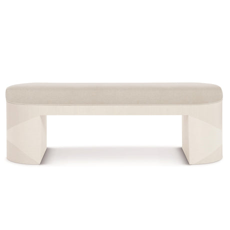 Axiom Linear White/White/Cream Bench - Ornate Home