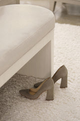 Axiom Linear White/White/Cream Bench - Ornate Home