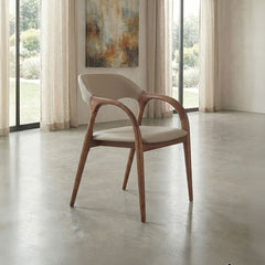 Axion Walnut Dining Arm Chair (Set of 2) - Ornate Home