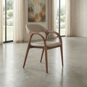 Axion Walnut Dining Arm Chair (Set of 2) - Ornate Home