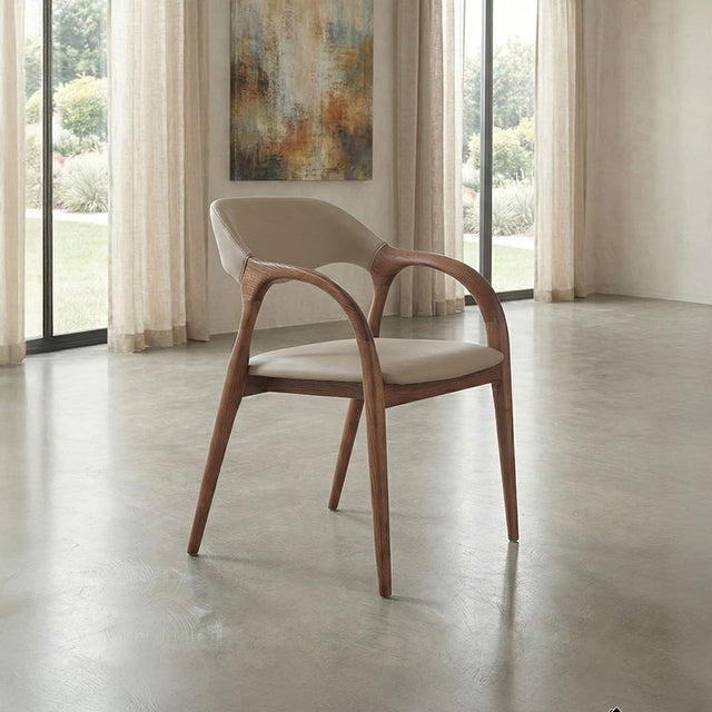 Axion Walnut Dining Arm Chair (Set of 2) - Ornate Home