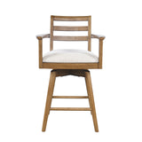 Axis Sable Ladder Back Swivel Counter Stool (Set of 2) - Ornate Home