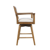 Axis Sable Ladder Back Swivel Counter Stool (Set of 2) - Ornate Home