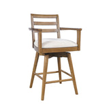 Axis Sable Ladder Back Swivel Counter Stool (Set of 2) - Ornate Home