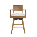 Axis Sable Panel Back Swivel Counter Stool (Set of 2) - Ornate Home