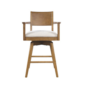 Axis Sable Panel Back Swivel Counter Stool (Set of 2) - Ornate Home