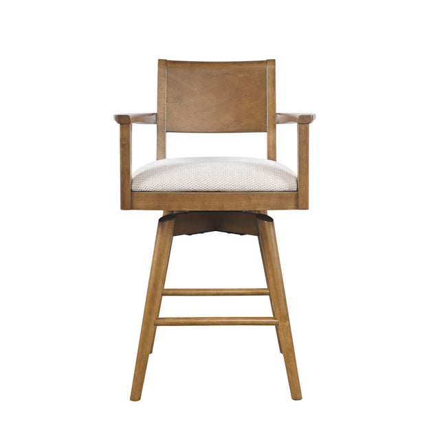 Axis Sable Panel Back Swivel Counter Stool (Set of 2) - Ornate Home