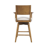 Axis Sable Panel Back Swivel Counter Stool (Set of 2) - Ornate Home