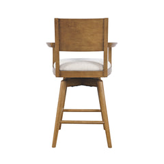 Axis Sable Panel Back Swivel Counter Stool (Set of 2) - Ornate Home